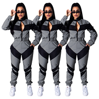 Ensembles de survêtements pour femmes de style urbain, vêtements de sport, ensembles coupe-vent, vente en gros, logo imprimé de haute qualité, ensembles coupe-vent pour femmes
