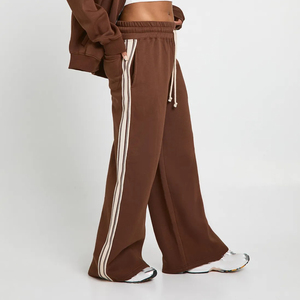 OEM Vente de gros Pantalon de survêtement d'hiver en dentelle, poids lourd, surdimensionné, unisexe en coton, Baggy droit, jambe large - Product Image 4