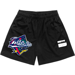 Short de basket-ball en maille de polyester imprimé personnalisable pour hommes Streetwear ensemble d'uniformes de sport réversible grande taille respirant - Product Image 1