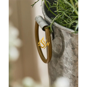 Noël rustique galvanisé jardinières jardinière de noël décoratif noël métal Pot de fleur ferme fleur décor décoration de la maison - Product Image 6