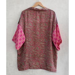 Kimono de seda de lujo para mujer, talla grande, hasta la rodilla, transpirable, con estampado indio, para otoño - Product Image 4