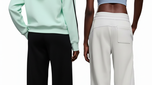 Pantalones de Forro Polar para Mujer al por Mayor, Gruesos, Cálidos, Ecológicos, Simples, Casuales, Sueltos, de Pierna Ancha, con Cordón, Cintura Alta - Product Image 4