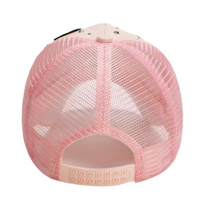 Phụ Nữ Bling Lưới Thoáng Khí Có Thể Điều Chỉnh Cong Mũ Mặt Trời Mũ Kim Cương Rhinestone Mũ Bóng Chày Ưa Thích Bejeweled Mũ Mặt Trời - Product Image 4