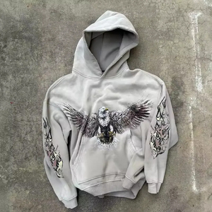 ชุดวอร์มไซส์ใหญ่พิเศษสำหรับผู้ชายผ้าคอตตอนสี100% ผ้าซักเป็นกรดสำหรับฤดูร้อนและฤดูหนาว - Product Image 5