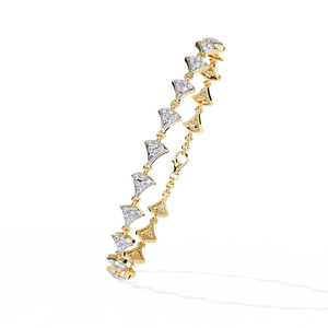 Fabulous 18K Solid <b>Gold</b> Lab Grown Diamond Wedding Bracelet & <b>Bangle</b> Unisex Luxury Jewelry - Product Image 1