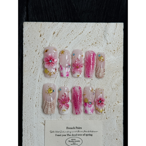 Sakura Drift - Adhesivos Elegantes para Uñas, para Mujeres y Hombres - Product Image 1