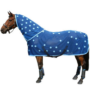 Venta al por mayor personalizado equino ecuestre separar cuello en A cálido transpirable caballo estable alfombras vellón asistencia para el invierno - Product Image 5
