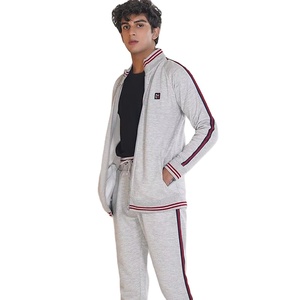 Survêtement personnalisé gris avec noir pour hommes, survêtement de jogging Tech Fleece With Side Polaire tech Survêtement polaire tech Survêtement - Product Image 1