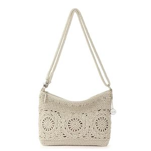 Convertible Crossbody <b>Purse</b> Hand Crochet Lady Handbag Everyday Travel 3-in-1 <b>Small</b> Crossbody Bag Zipper Closure Polyester - Product Image 1