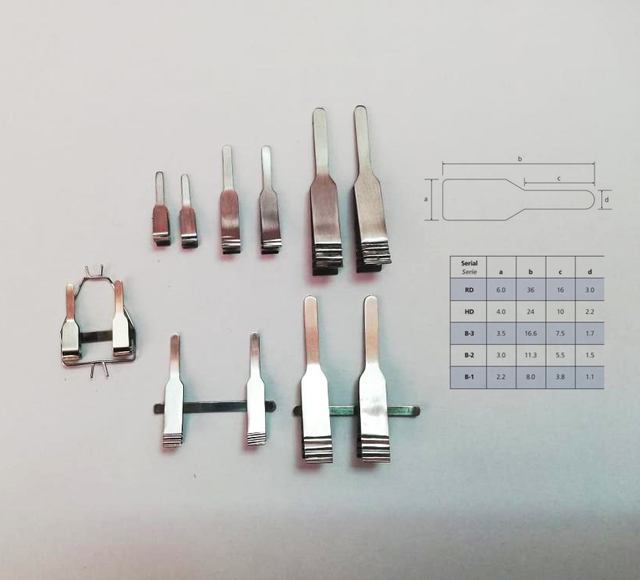 Cardiovascular Surgery Micro Clamps Single Double Microvascular Clamps Micro Vessel Clamps a or V Pattern Surgical Instruments