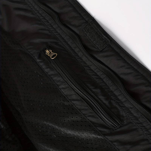 Veste coupe-vent multi-poches imperméable en denim vintage pour homme avec col à capuche amovible et manches détachables - Product Image 4