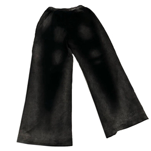 Pantalones de chándal lavados personalizados, pantalones para hombre y mujer, pantalones acampanados gruesos Vintage para hombre, pantalones holgados en blanco Oem de felpa francesa de 460GSM - Product Image 4