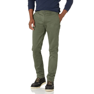 Pantalones Chinos Casuales Color Verde Oliva para Hombre, Personalizados, para Códigos de Vestimenta de Negocios y Venta al por Mayor, de Lona Ecológica - Product Image 1