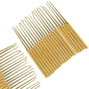 Rhoton ชุดไมโครดิสเซกเตอร์20ชิ้นสแตนเลสเคลือบทองเครื่องมือผ่าตัดทางระบบประสาทสามารถฆ่าเชื้อได้ - Product Image 1