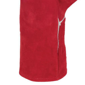 Guantes de soldadura de cuero dividido de piel de vaca resistentes a la abrasión de alta calidad, guantes de protección de manos de seguridad Industrial ignífugos - Product Image 4