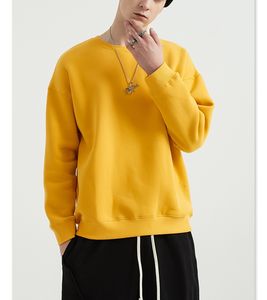 Nouveauté vente chaude 2025 personnalisé hommes respirant pull-over 100% coton sweat uni - Product Image 1