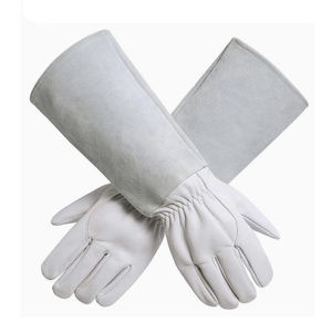 Guantes de Soldadura de Seguridad con Forro de Piel de Vacuno de Color Natural, Largos hasta la Rodilla, Puños Regulares, a Bajo Precio - Product Image 5