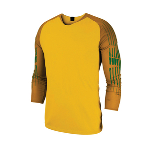 เสื้อฟุตบอลผู้รักษาประตูแบบขายส่งสำหรับผู้ชาย ระบายอากาศได้ดี แห้งเร็ว พิมพ์ลายแบบซับลิเมชั่น ชุดฟุตบอลพรีเมียม - Product Image 4
