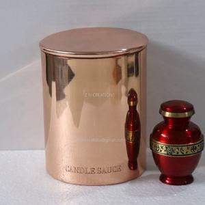 Luxury Custom Solid Brass 16 Oz Empty Candle Jars Modern Engraving Finish Casting Metal Containers for Home Decoration - Product Image 4