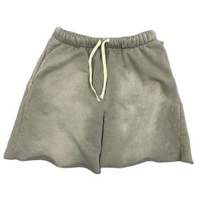 Lavado ácido deportes de verano para hombres venta al por mayor 100% algodón cordón tela de alta calidad con patrón sólido pantalones cortos de sudor para hombres - Product Image 1