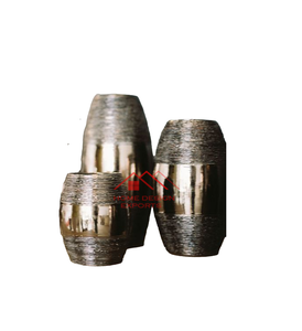 Juego de 3 Macetas de Metal con Acabado Antiguo para Uso en Interiores y Exteriores, Jardín, Tamaño Personalizado - Product Image 1