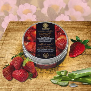 SAULES FABRIKA Crème Douche Soufflée à la Fraise et à l'Aloe 150g – Mousse Hydratante Éclaircissante pour Tous Types de Peau – Douceur et Luxe pour le Bain - Product Image 5