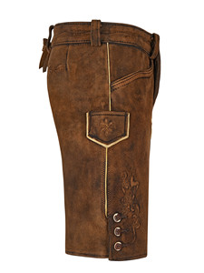 Lederhosen สั้นสำหรับผู้หญิงเอวสูงปักเทคนิคระบายอากาศได้และรวดเร็ว - Product Image 3