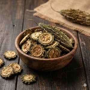 Extrait de graines de courge sauvage (karela) en forme de cristaux, emballé sous vide - Product Image 1