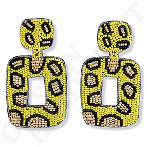 Pendientes de gota de fusión con cuentas hechos a mano intrincados únicos vibrantes Boho Chic joyería de moda avanzada - Product Image 4