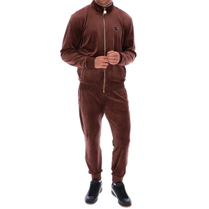 Vente en gros Ensembles de survêtements à capuche en velours doux Fabricant pour hommes Vêtements de survêtement en velours 2 pièces personnalisés de luxe, chauds et respirants - Product Image 4