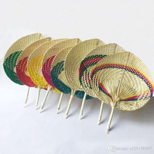 Éventails en feuille de palmier de haute qualité, 100% naturel, fait à la main, écologique, en bambou, prêt à être exporté - Product Image 5