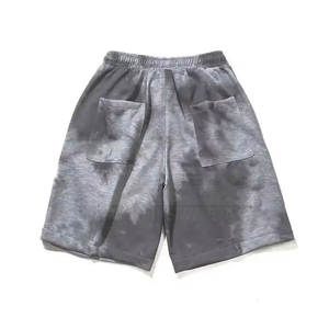Pantalones Cortos Bermuda de Algodón Tie Dye para Hombre, Cintura Elástica, Cordón Ajustable, Ropa Casual de Verano - Product Image 2