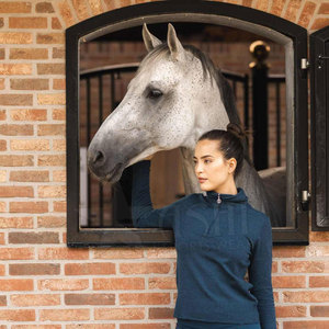 Sweatshirts à manches longues et demi-fermeture éclair tenues d'automne vêtements avec poche - Product Image 5