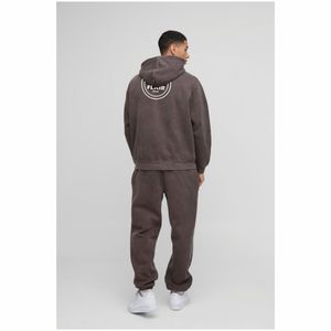 เสื้อฮู้ดสวมหัวผ้าคอตตอนออร์แกนิกสำหรับผู้ชาย100% มีฮู้ดผ้าหนาทรงโอเวอร์ไซส์ - Product Image 5