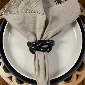 Porte-serviettes en laiton poli accessoire de table à manger élégant pour décor de restaurant de comptoir de cuisine et service à la maison - Product Image 3