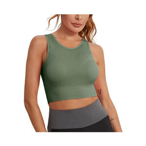 Débardeurs courts à dos nageur pour femmes, style actif, respirants, séchage rapide, pour le sport, les activités quotidiennes, l'entraînement et le fitness - Product Image 1