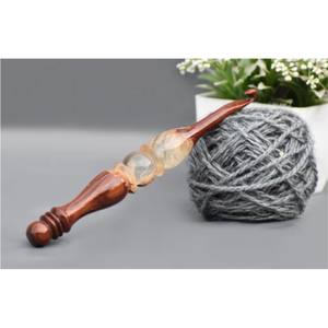 Crochet ergonomique en résine fait main, ensemble d'aiguilles à tricoter de luxe, outil de tissage DIY à grande prise pour l'arthrite, aiguille à fil pour artisanat manuel - Product Image 3