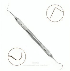 Juego de instrumentos quirúrgicos veterinarios Premium de 8 piezas | Escaladores de elevadores dentales con alas de acero inoxidable para perros y gatos - Product Image 5