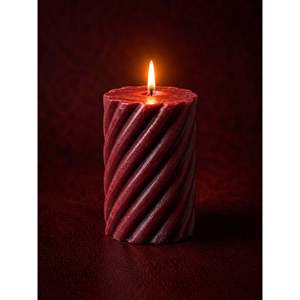 B-Kct0083 B-Kct0083 550 Gr 7X15 Cm Spreal <b>Candle</b> - <b>RED</b> - Product Image 2