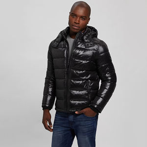 Pakistan Made High Quality Breathable Hooded Canvas Winter Men's Puffer <b>Jacket</b> Best Selling Oversized - Product Image 3