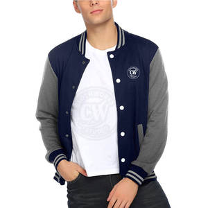 Chaqueta Casual Estilo Letterman para Hombre, con Logotipo en el Frente, Hecha a Medida, Tallas Grandes, 100% Lana, Transpirable, de Secado Rápido, Invierno, Alta Calidad - Product Image 1