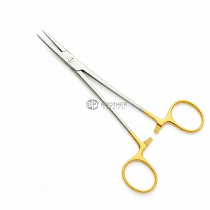 Portaagujas de Carburo de Tungsteno, Pinzas Quirúrgicas, Portaagujas Mayo Hegar de Acero Inoxidable con Mango Dorado - Product Image 2