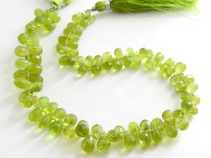 ลูกปัดคริสตัลสีเขียวแบบเหลี่ยมเพชรพลอยธรรมชาติทำด้วยมือ100% ขนาด7นิ้วยาว4-7มม. สำหรับผู้ผลิตเครื่องประดับ - Product Image 2