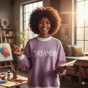 Sudaderas Personalizadas de Felpa Francesa con Hombros Caídos y Cuello Alto para Mujer, Algodón de Alta Calidad, Ecológicas, con Logotipo Frontal para Invierno - Product Image 4