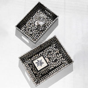 Nouveaux plateaux de lit en incrustation de nacre design plateau d'affichage décoratif en nacre pour la décoration de la chambre - Product Image 5