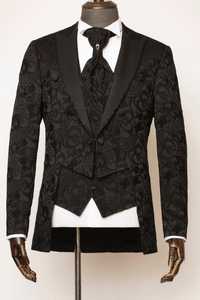 DESIGNER STUNNING BLAZER,WHITE SHIRT & <b>PANT</b> TUXEDO 3 PIECES SUITS WITH HIGH QUALITY of FABRICS for PARTY-WEAR/WEDDING@2024 - Product Image 2