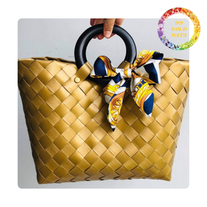 Bolsa de plástico duradera con asa | Varios tamaños y colores adecuados para las compras diarias | Listo para enviar - Product Image 2
