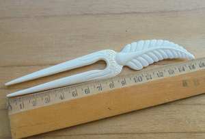 Pasador/Pinza para el Cabello Hecho a Mano con Hueso Natural Ecológico Moderno, Soporte para Moño Tradicional, Accesorios para el Cabello de Moda, Objeto de Colección Artístico - Product Image 5