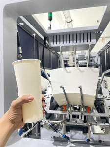 Vaso de Papel de Pared Simple Reciclable GREEN NEST para Bebidas Calientes/Frías, Vaso Desechable Sostenible con Impresión de Logotipo Personalizado - Product Image 6