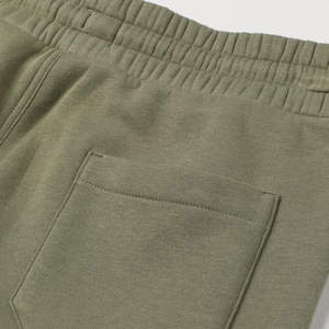 กางเกงขาสั้นผ้าคอตตอนเทอร์รี่สำหรับผู้ชายกางเกงผ้าขนแกะแบบลำลองออกแบบโลโก้ได้ตามต้องการสำหรับ100% บริการ OEM - Product Image 4